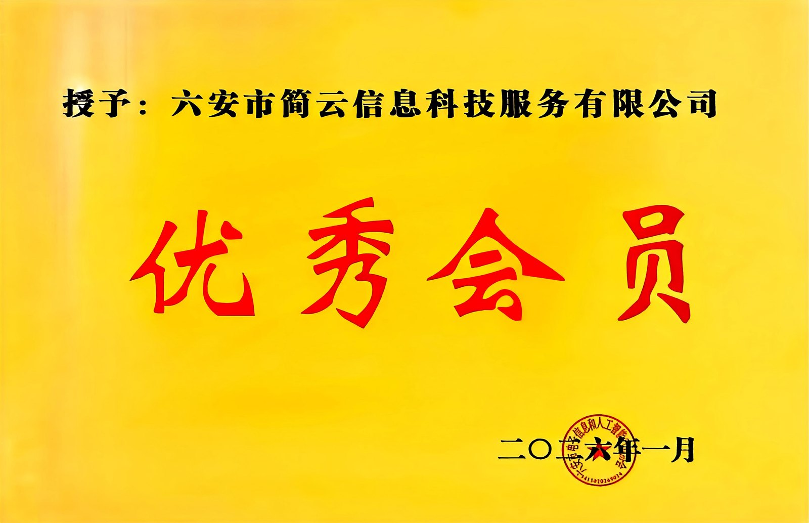 2025年度行业协会优秀会员